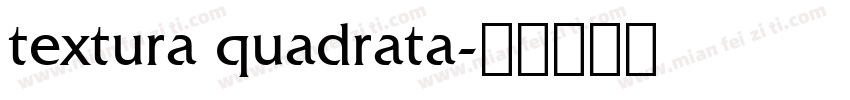 textura quadrata字体转换